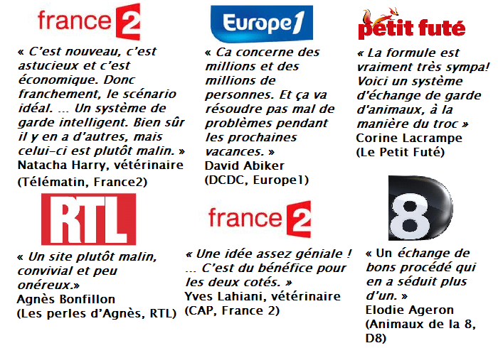 garde d'animaux, avis de journalistes sur l'échange