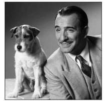 Jack Russel, Uggy et Jean Dujardin dans The artist